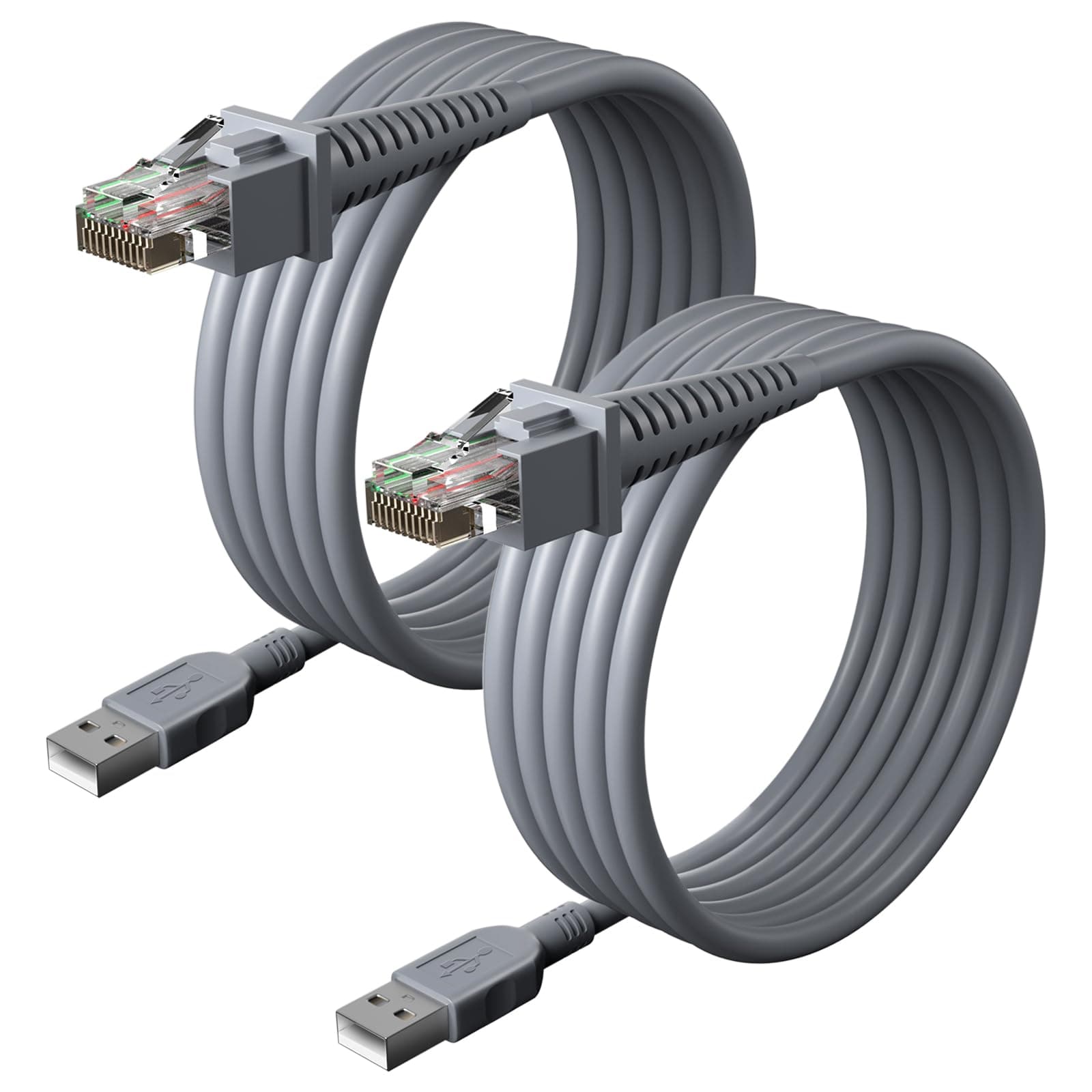 (2PCS) 6ft Barcode Scanner USB Cable GD4130 for Datalogic GD4500 Cable GD4310 GD4300 GD4330 GD4410 GD4430 GD4400 GPS4490 GD4590 GD4590-BK GD4590BK QD2131 QD2430 GD4590HD GD4590 GD4132 Cord