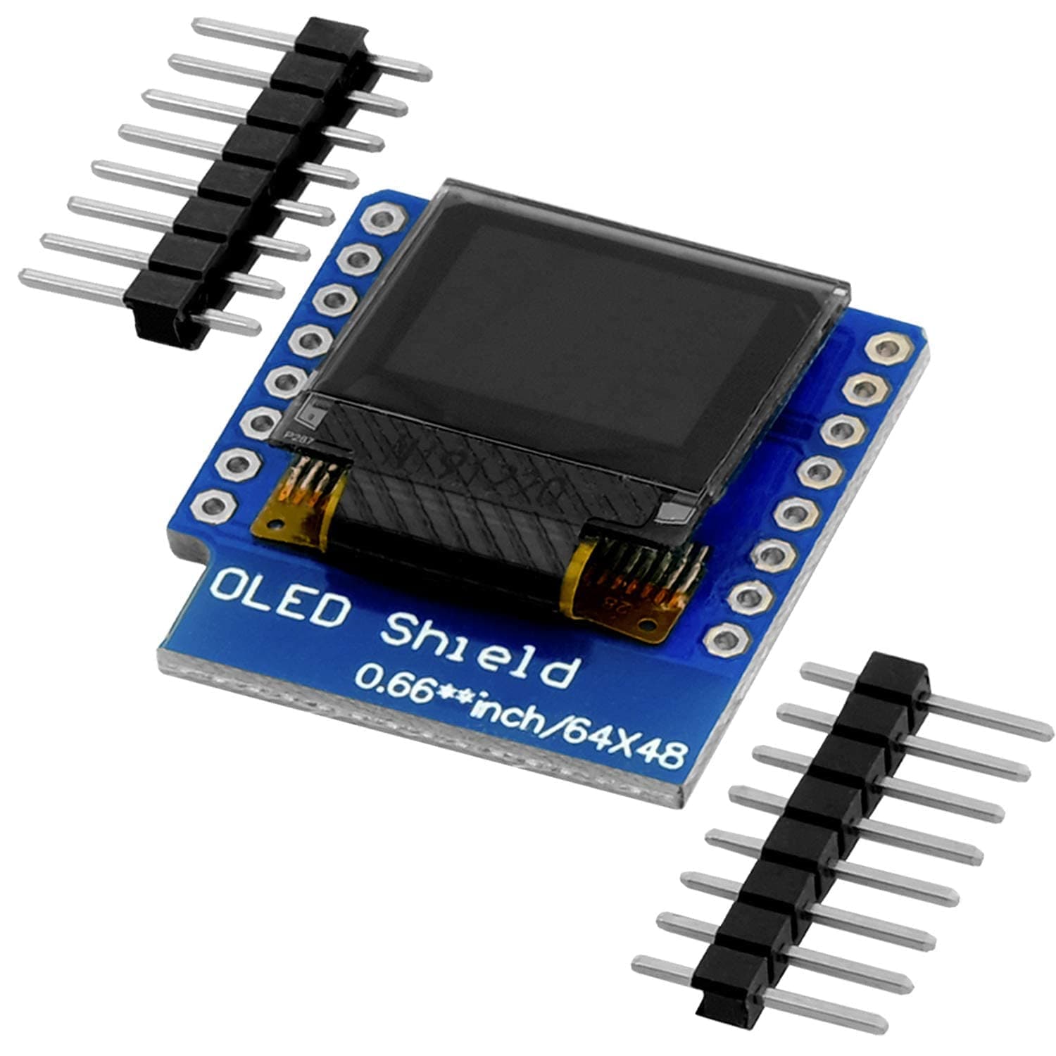 0.66-inch 64x48 3.3V OLED Display Module I2C IIC HW-699 SSD1306 IoT Display Shield Compatible with D1 Mini Including E-Book!