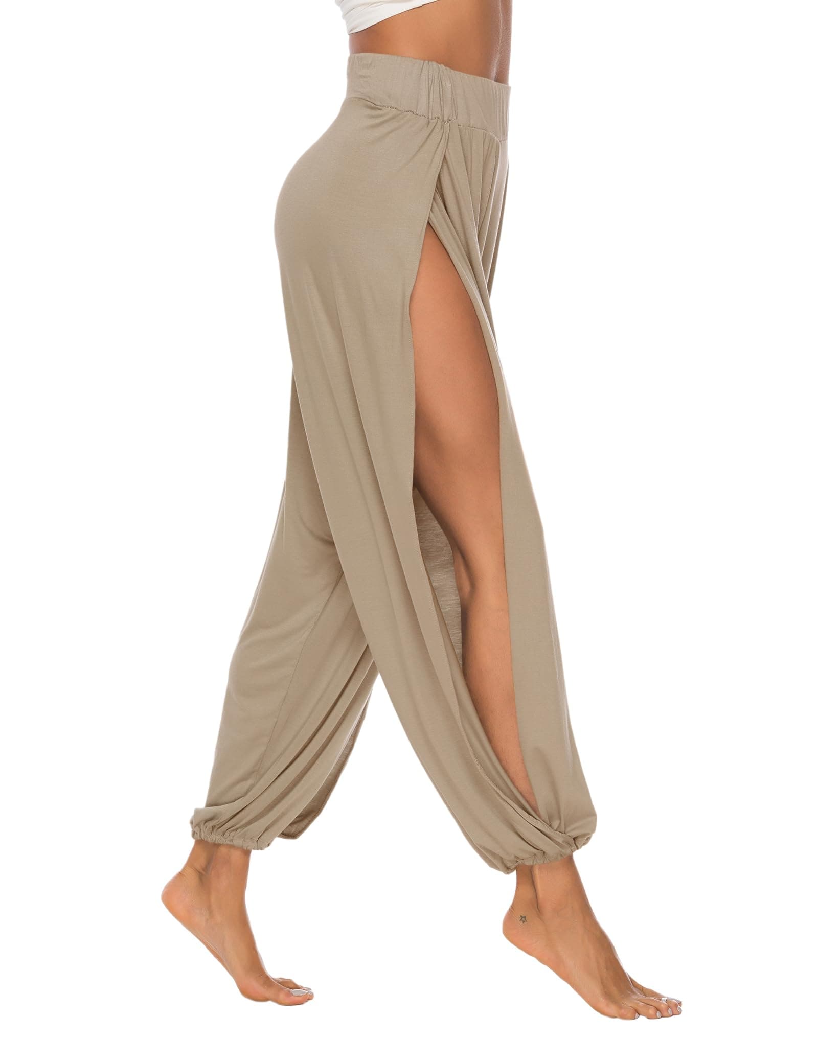 High Slit Harem Pants Women Hippie Harem Pants Trousers