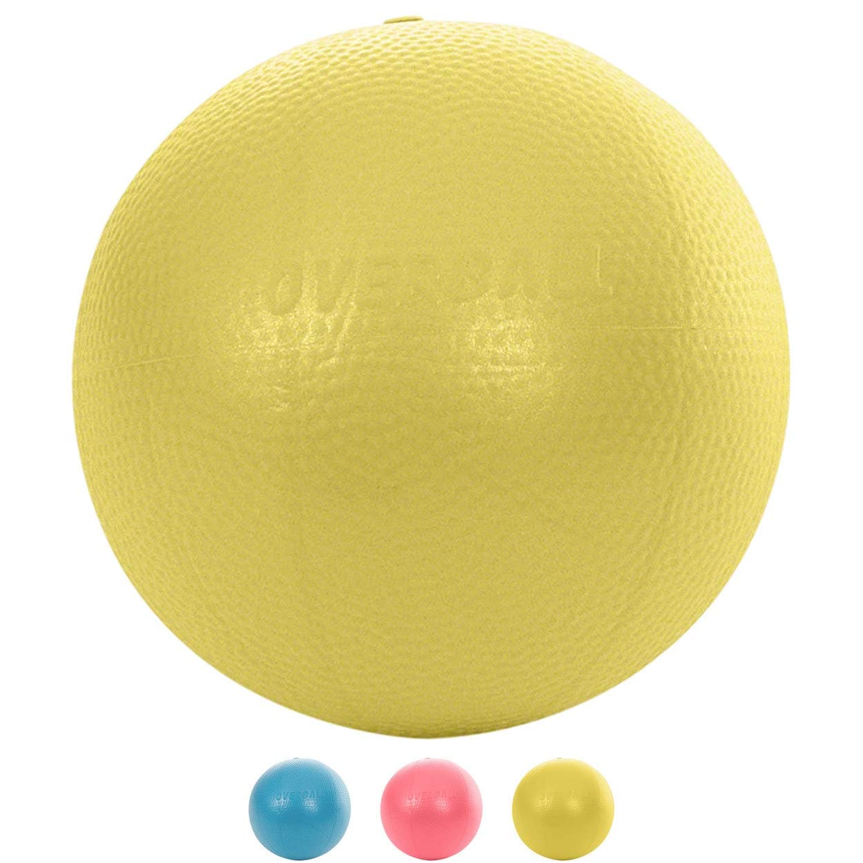 Overball 23 cm Yoga Pilates Physiotherapy Spine Therapy Ball Exercise Ball, yellow, One Size