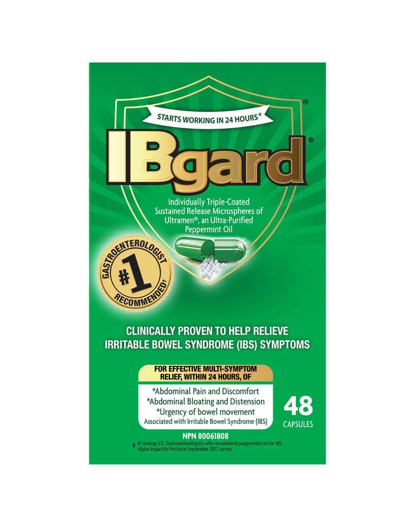 IBgard Gut Health Supplement, Peppermint Oil Capsules for Abdominal Comfort, 192 Capsules (Packaging May Vary)