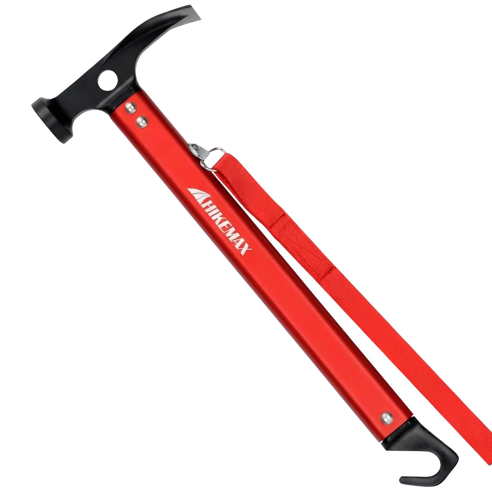 Lightweight Outdoor Camping Hammer Aluminum Tent Hammer with Tent Stake Remover, 13-Ounce