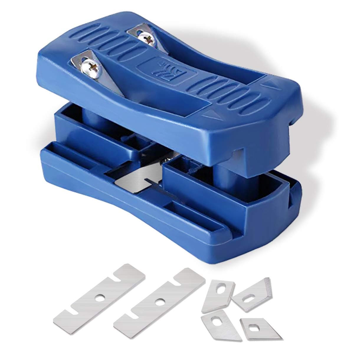 Edge Banding Trimmer, Mini Plastic PVC Plywood Melamine Wood Veneer Double Edge Band Cutter, Manual Trimming Woodworking Tool Fit Width Range 15-40mm and Thickness below 0.5mm