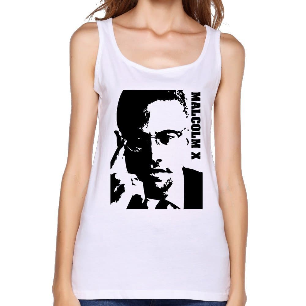 Cotton Minister Malcolm X Poster Tank Top For Women