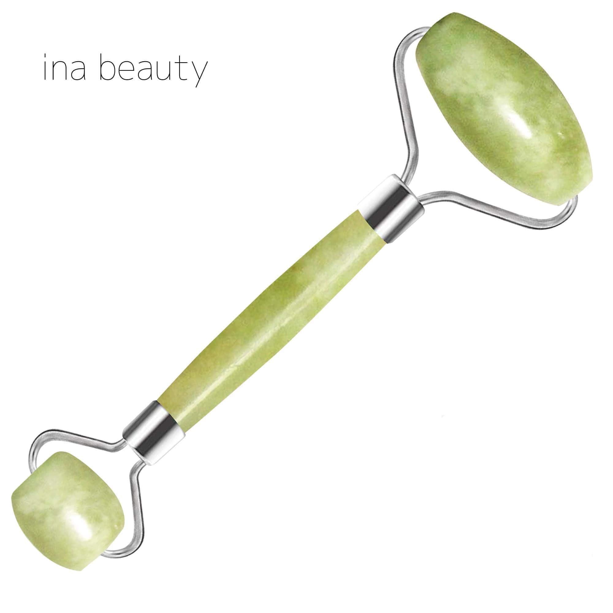 The Original Jade Roller: Made from Natural Jade Stone Facial Massager for Your Eyes, Face and Neck - Sculpting, Slimming, Firming, Anti-Ageing and Anti-Puffines