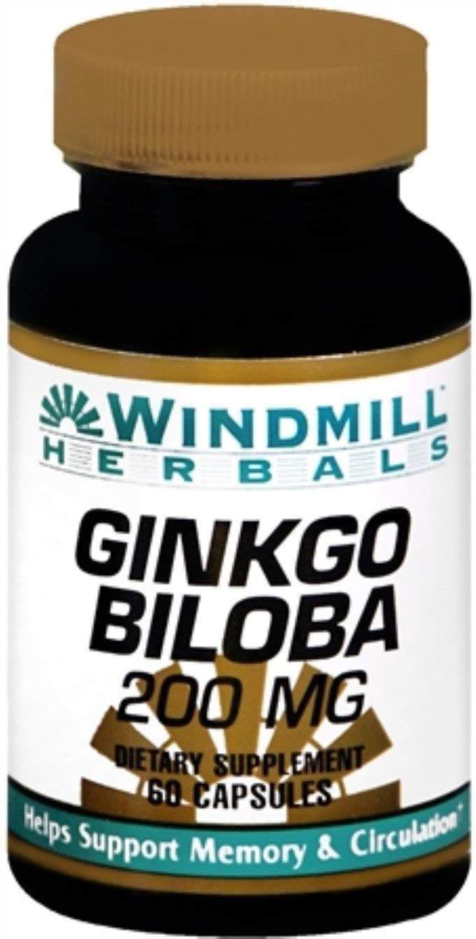 Windmill Ginkgo Biloba 200 Mg, 60 Capsules
