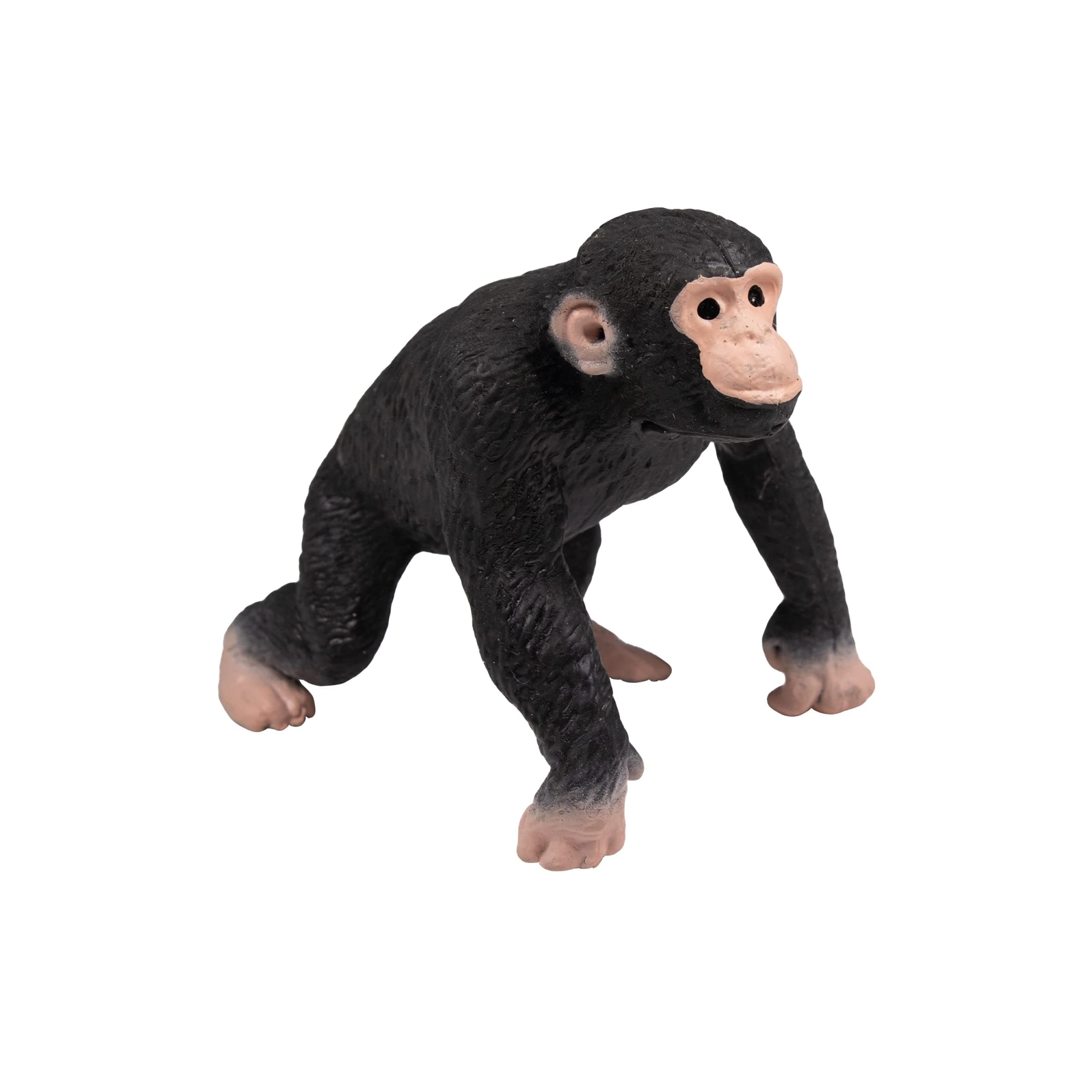 Stretchy Chimpanzee Toy by Deluxebase. Animal Shaped Squishy Sensory Fidget Toys, Stress Relief Squeeze Figure, Soft Flexible Rubber, Fun Monkey Gift for Kids