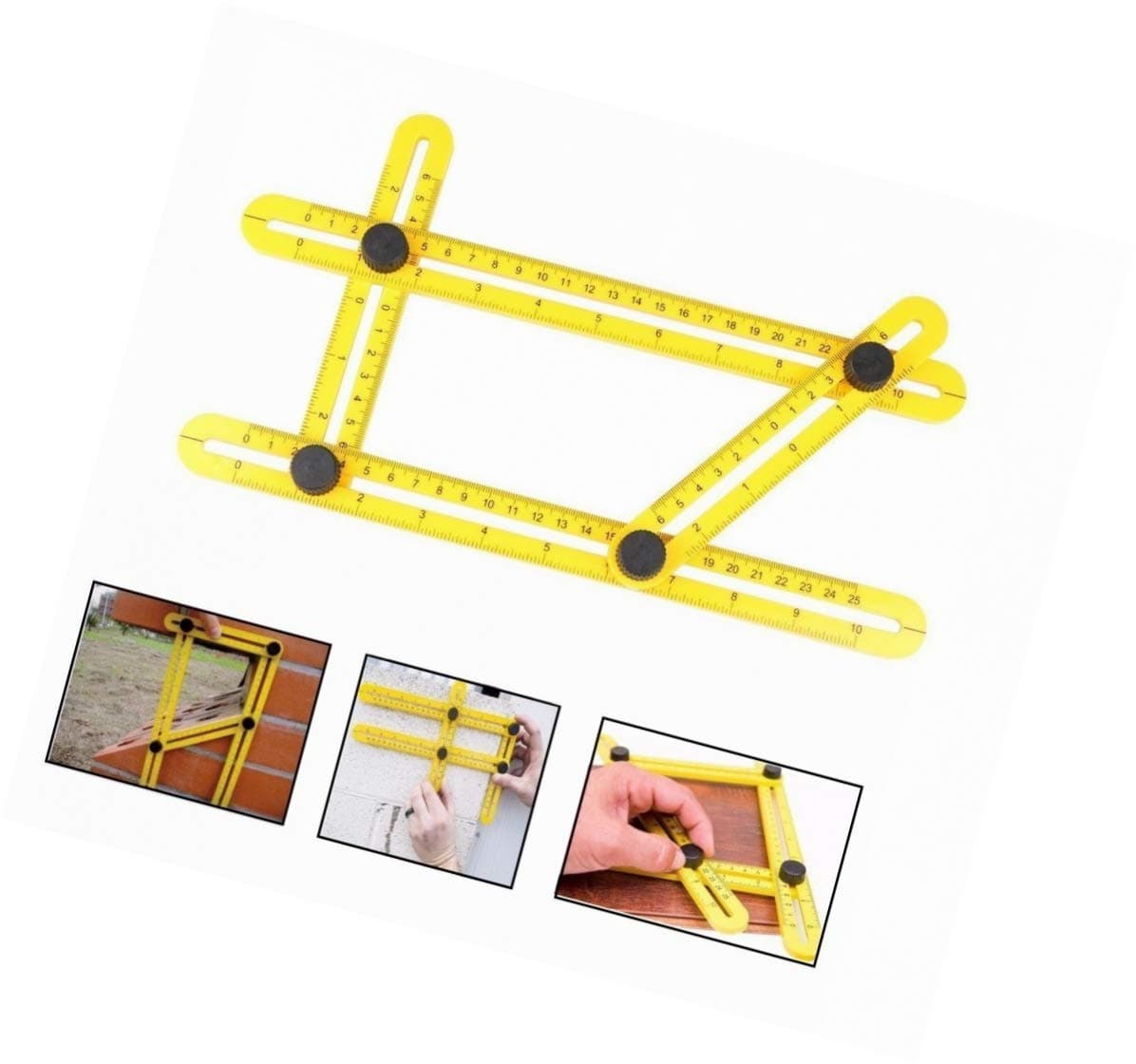 Skoye Angle-izer Template Tool - Tile Cutter Template Marker Tool Durable Easy to Tighten Create Professiona Layouts & Marker for Handymen, Builders, Craftsmen