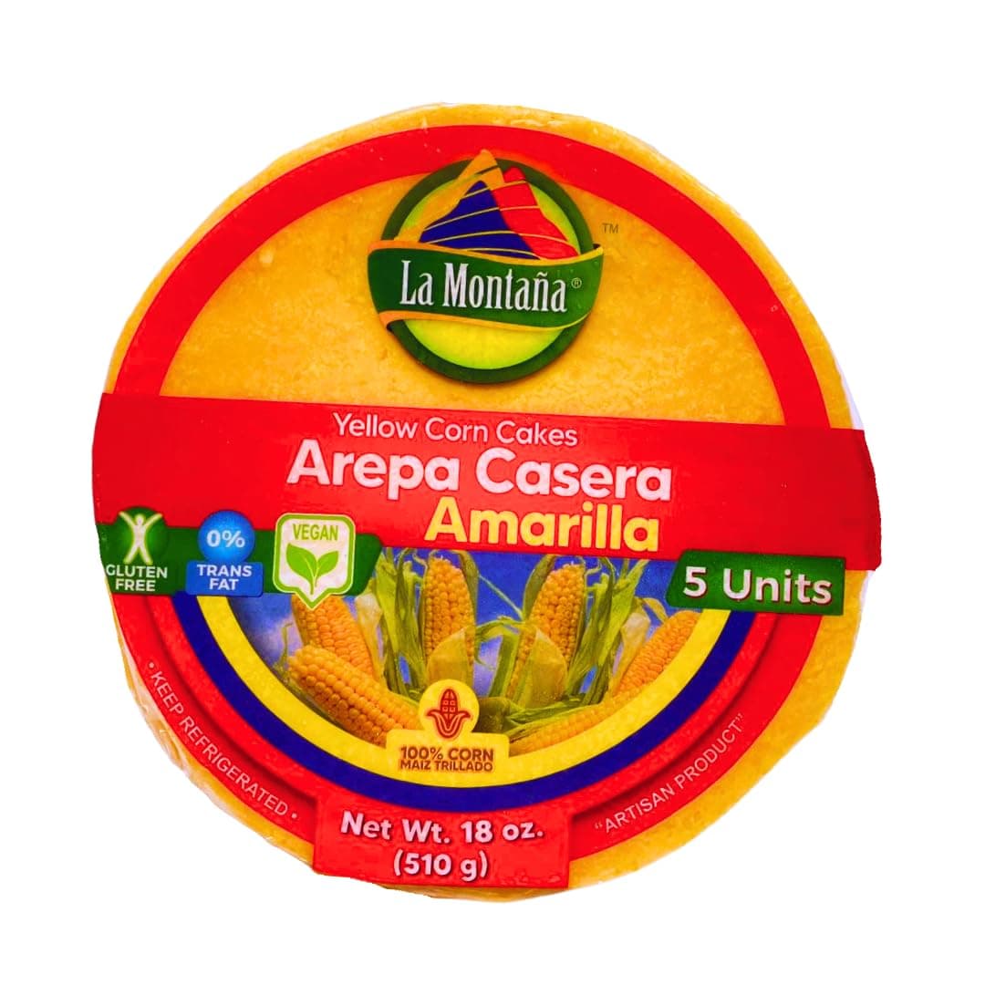 Arepas Colombianas (Arepa Amarilla/Yellow Corn Arepa)