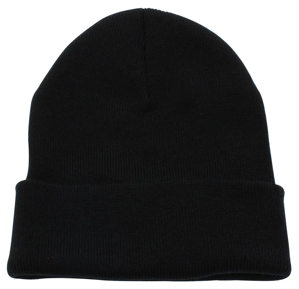 Beanie Men Women - Unisex Cuffed Plain Skull Knit Hat Cap
