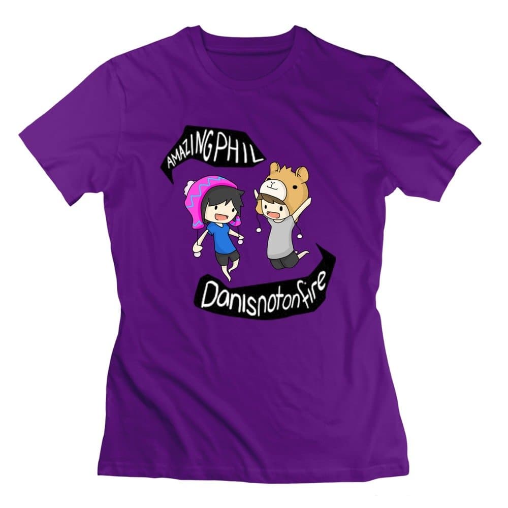 MAIT Women's Dan And Phil Show Shirt Purple S