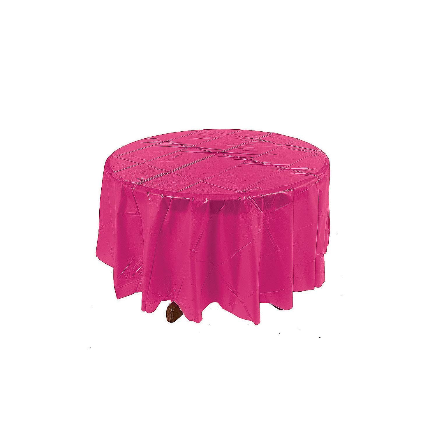 Magenta Round Table Cover (1 pc) by Oriental Trading Company