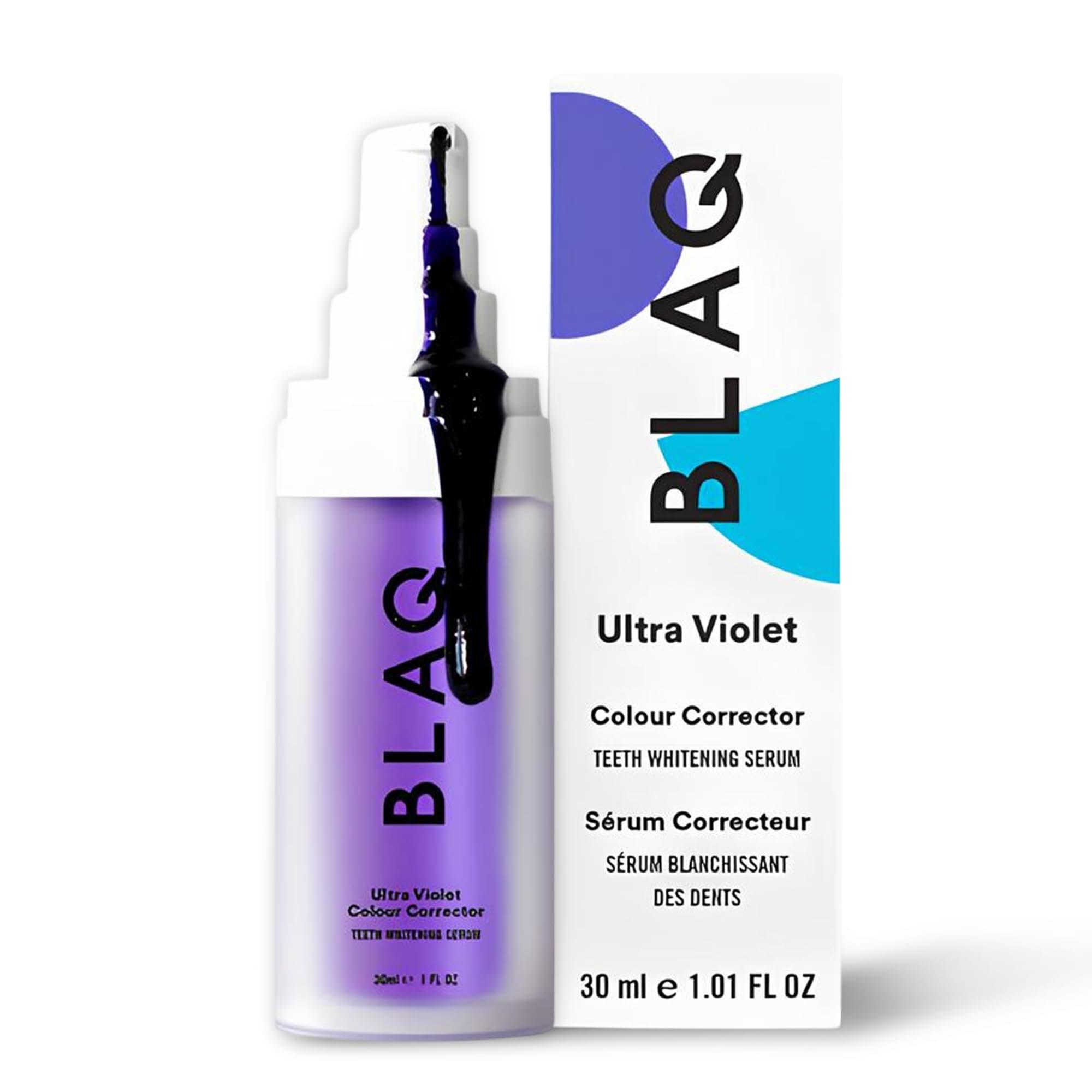 Ultra Violet Colour Corrector Serum - Purple Toothpaste for Teeth Whitening - Color Corrector Toothpaste - Tooth Stain Removal - Teeth Whitener Without Peroxide and Fluoride - 30 ml