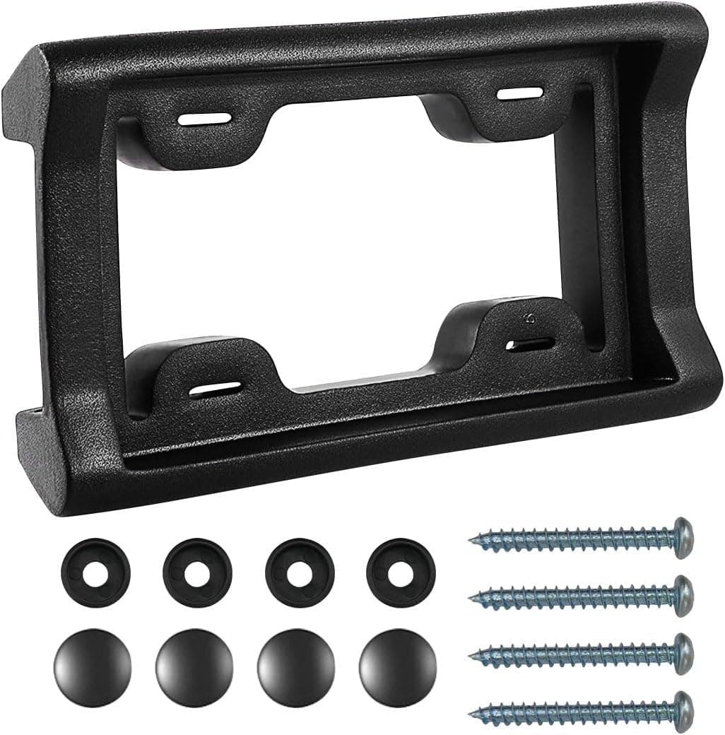 BLVD-LPF OBEY YOUR LUXURY License Plate Frame Bumper Guard Screws Included - 2.3" Thick Rubber License Plate Mount Protects Bumper from Scratches & Dents - Universal Fit for Cars, Trucks, SUVs, & Vans