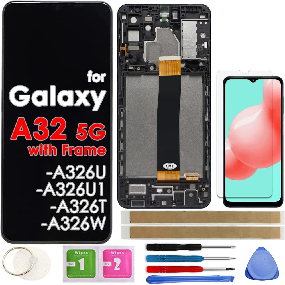 LCD Screen Replacement Touch Display Digitizer Assembly for Samsung Galaxy A32 5G 2021 A326 SM-A326U A326U1 A326T A326W 6.5" (Not for A32 4G)