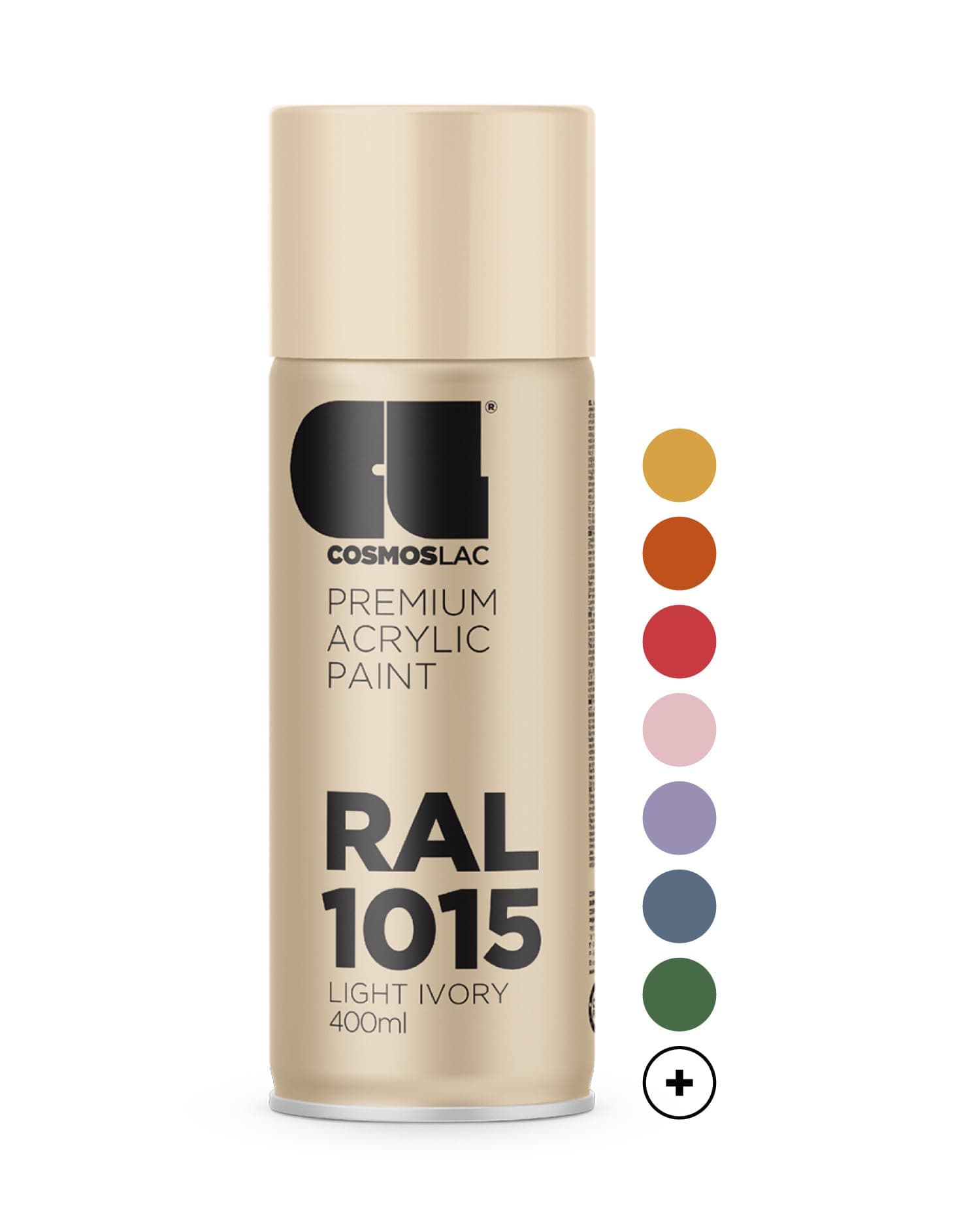 CL COSMOS LAC Spray Paint Beige, Glossy, Spray Cans Spray Paint, DIY Paint, Acrylic Paint Spray, Spray Can, Paint Spray Paint for Plastic, Metal, etc. (RAL 1015 - Light Ivory)