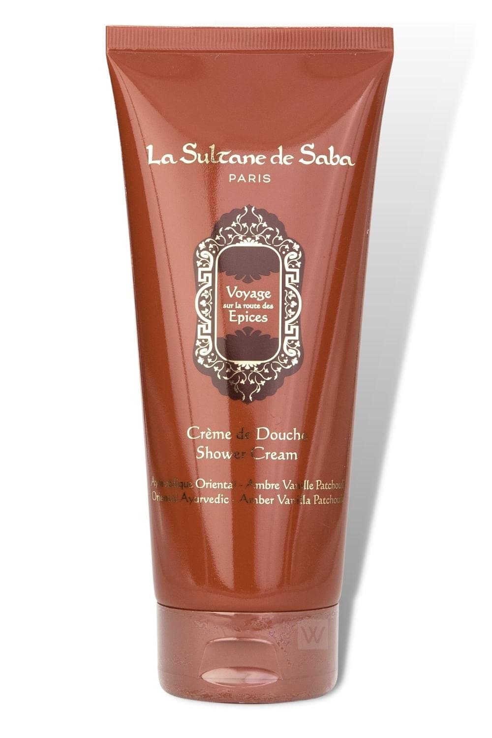 La Sultane de Saba Ayurvedic Shower Cream, Amber Vanilla Patchouli Scent, 200ml