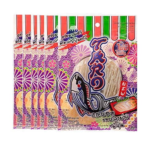 Thai Taro Fish Snacks Grilled Fish Japanese Flavor 7.5g (Pack of 12)