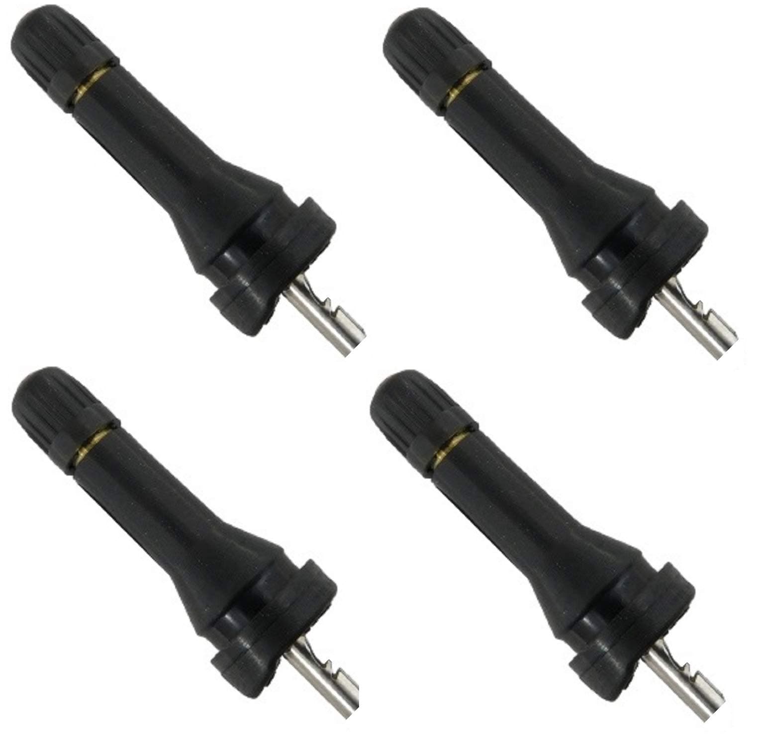 (Set of Four) VS-90 VS90 Rubber Replacement Tire Valve Stem TPMS Kit for Schrader 20043 Dill 7001-HPR REDI-Sensor and Many OE Vehicles