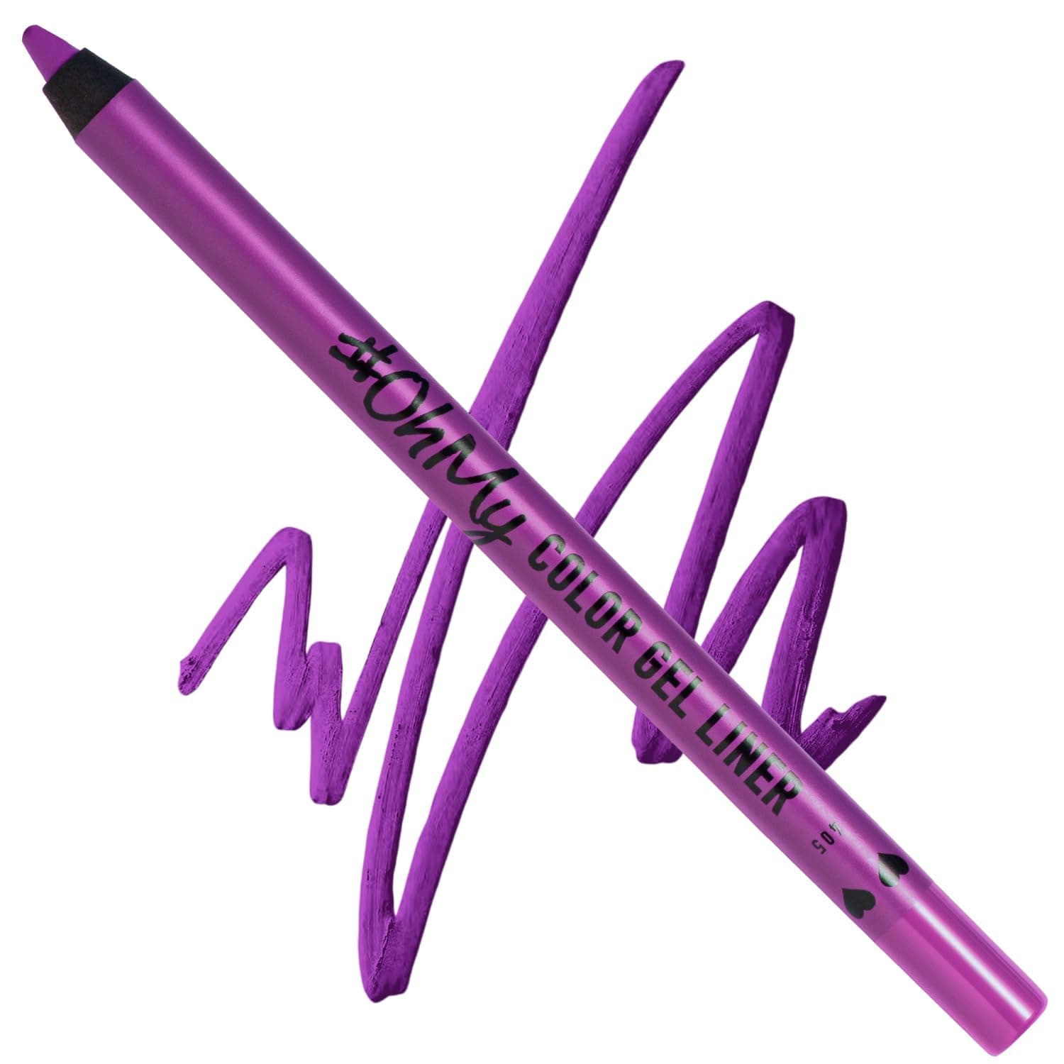 OhMy Color Gel Eyeliner Pencil - Long Lasting, Waterproof Eyeliner - Vibrant Colored Eyeliner, Highly-Pigmented - Purple eyeliner