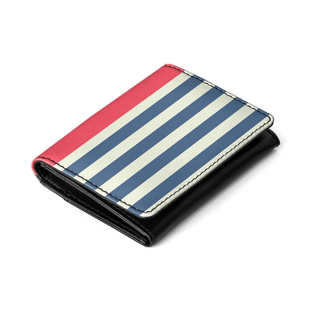 Dailyobjects Women's Leather Flip Top Card Wallet (Blue Fog)