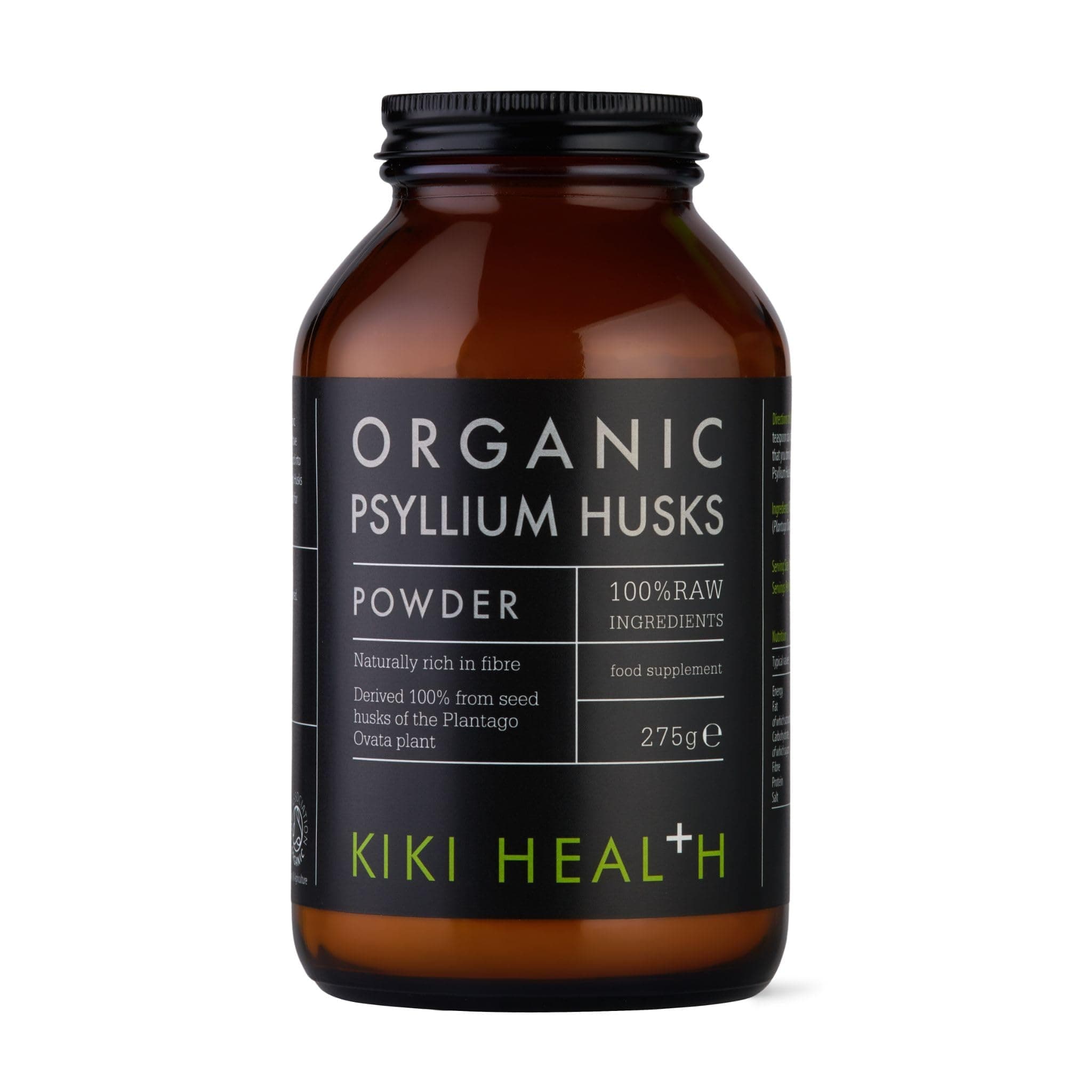 Kiki Health Organic Psyllium Husks, 275 gm