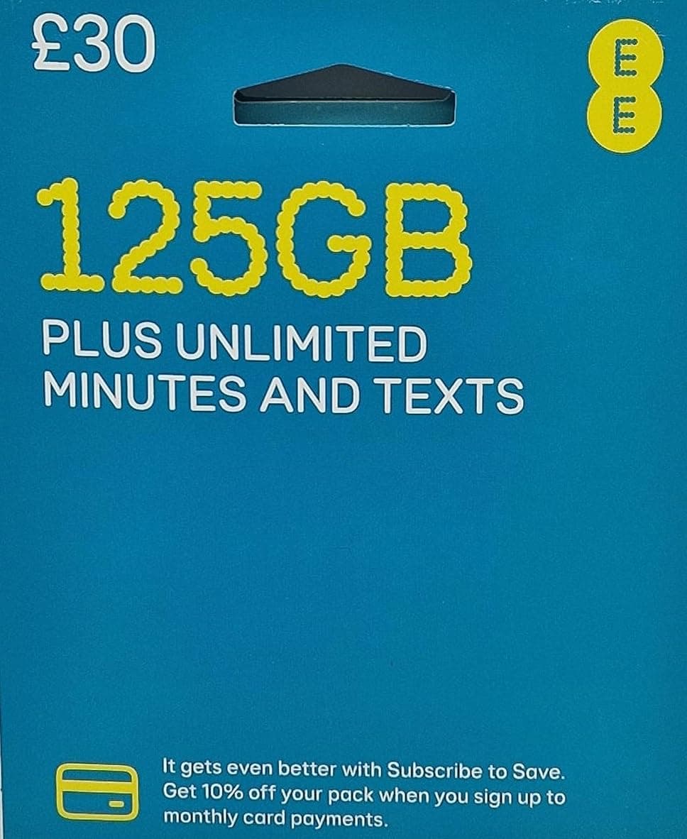 EE Orange Superfast 4GEE PAYG Multi SIM- Includes NANO/MICRO/STANDARD SIM SEALED Unlimited Calls, Texts and Internet