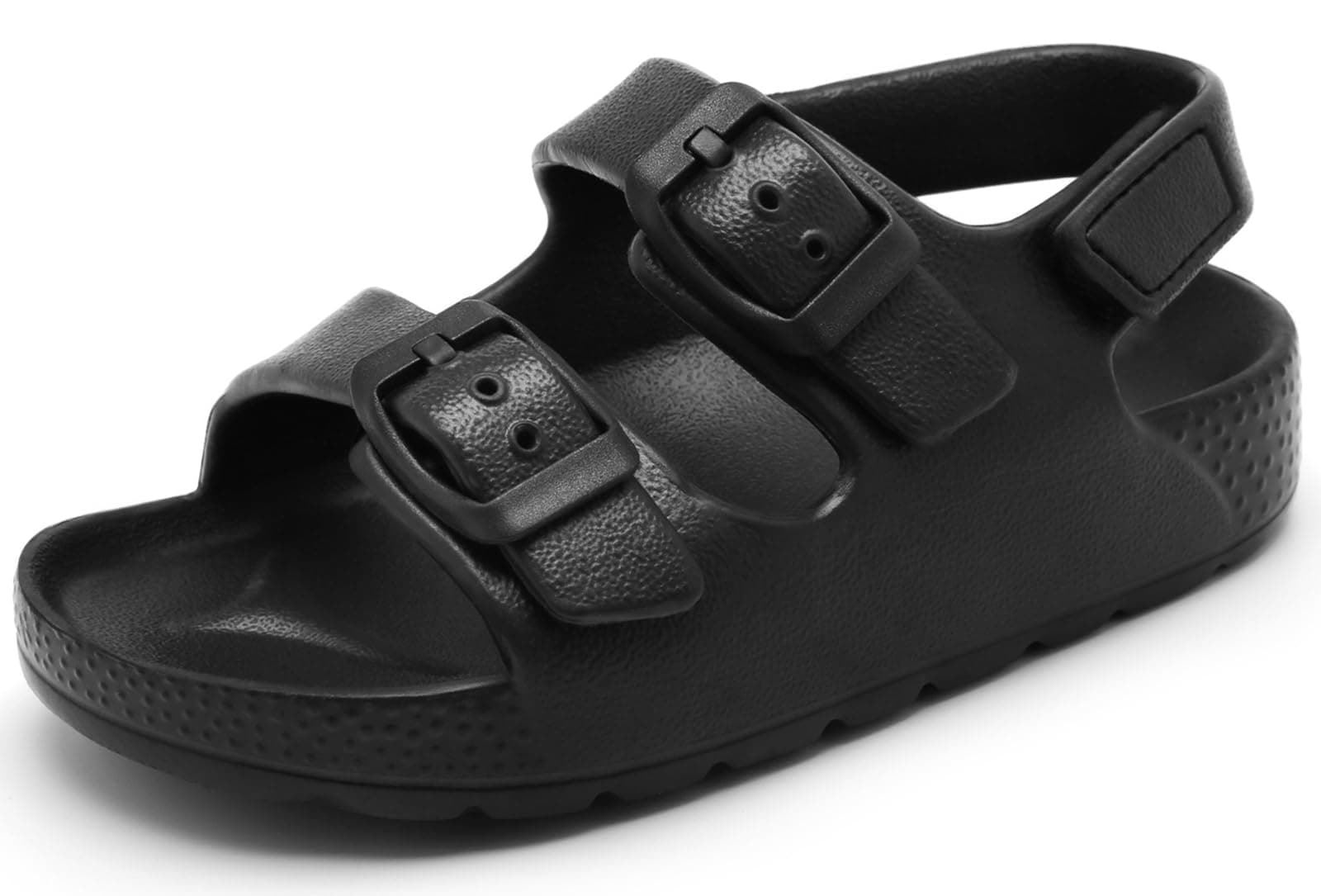 Toddler Boys Girls Buckle Sandals Comfort Open Toe Sandal with Adjustable Back Strap