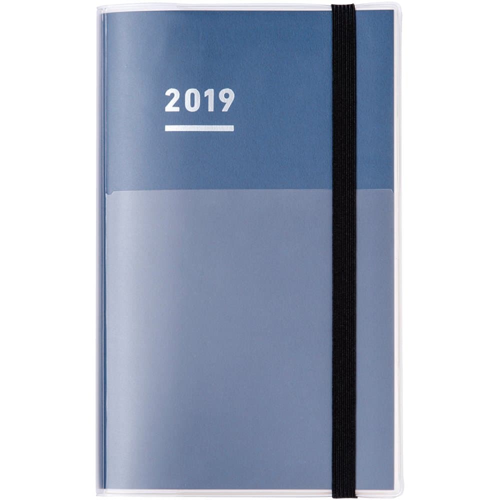 Kokuyo Jibun Techo 2019 3 in 1 Set (Diary Life IDEA) Nov Start A5 Slim Blue