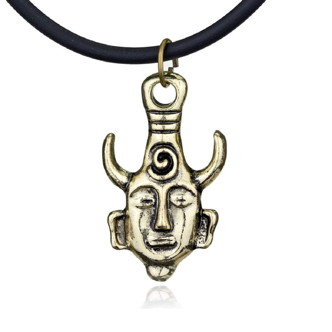 2 Pieces Supernatural Dean's Amulet Necklace Pendant Winchester Two-Sided Double Faced 3D Pendants Jewelry