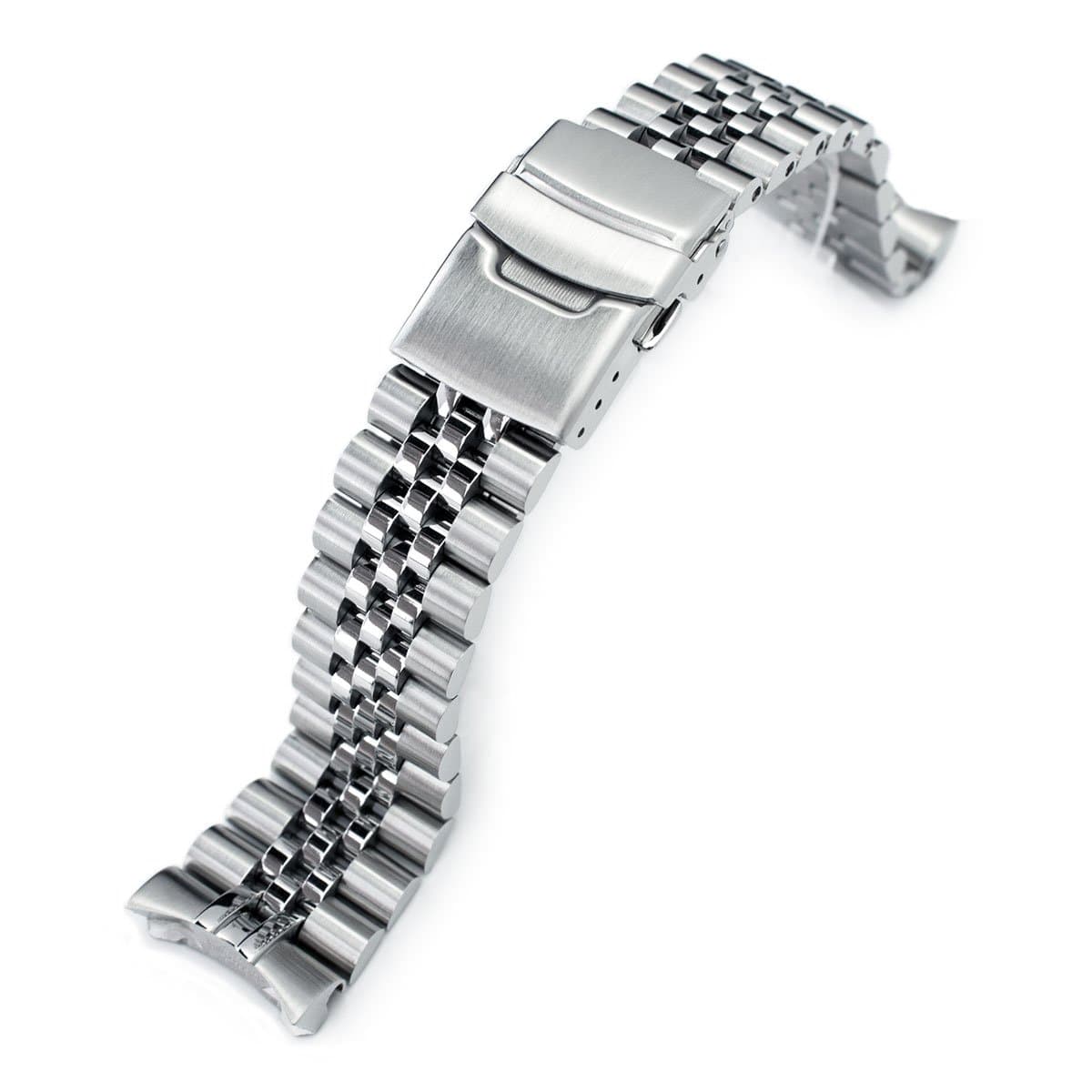 22Mm 316L Stainless Steel Super Jubilee Watch Band For Seiko Skx007