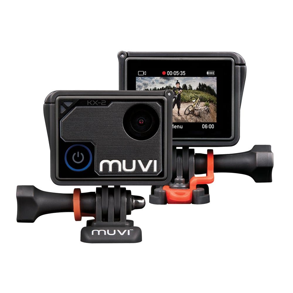 Veho Muvi KX-2 Pro Action Camera | KX-Series | Handsfree Camcorder | WiFi | 16GB microSD Card | 4k Action Cam | 12MP Photo | 4k30 / 1080p100 | Waterproof Housing (VCC-009-KX2-PRO)