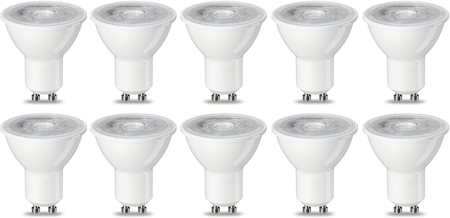 – LED GU10 Spotlight Bulb, 4.7W (Equivalent to 50W), Warm White, Non Dimmable - Pack of 10