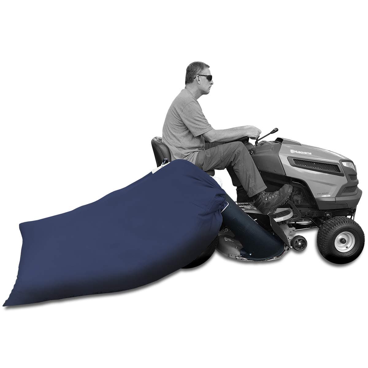 Lawn Tractor Leaf Bag - 90 gal. Bag with Chute Kit for Husqvarna/Poulan/Dixon Lawn Tractors with 42-in. Decks [LTLB95001]