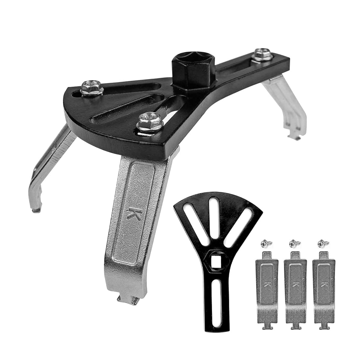 Car Fuel Pump Removal Tool, Adjustable Fuel Lid Tank Cover Collar Ring Spanner, Auto Fuel Pump Lock Ring Removal and Reinstall Tool, Universal 4.5" to 7.3" Fuel Tank Repair Tool