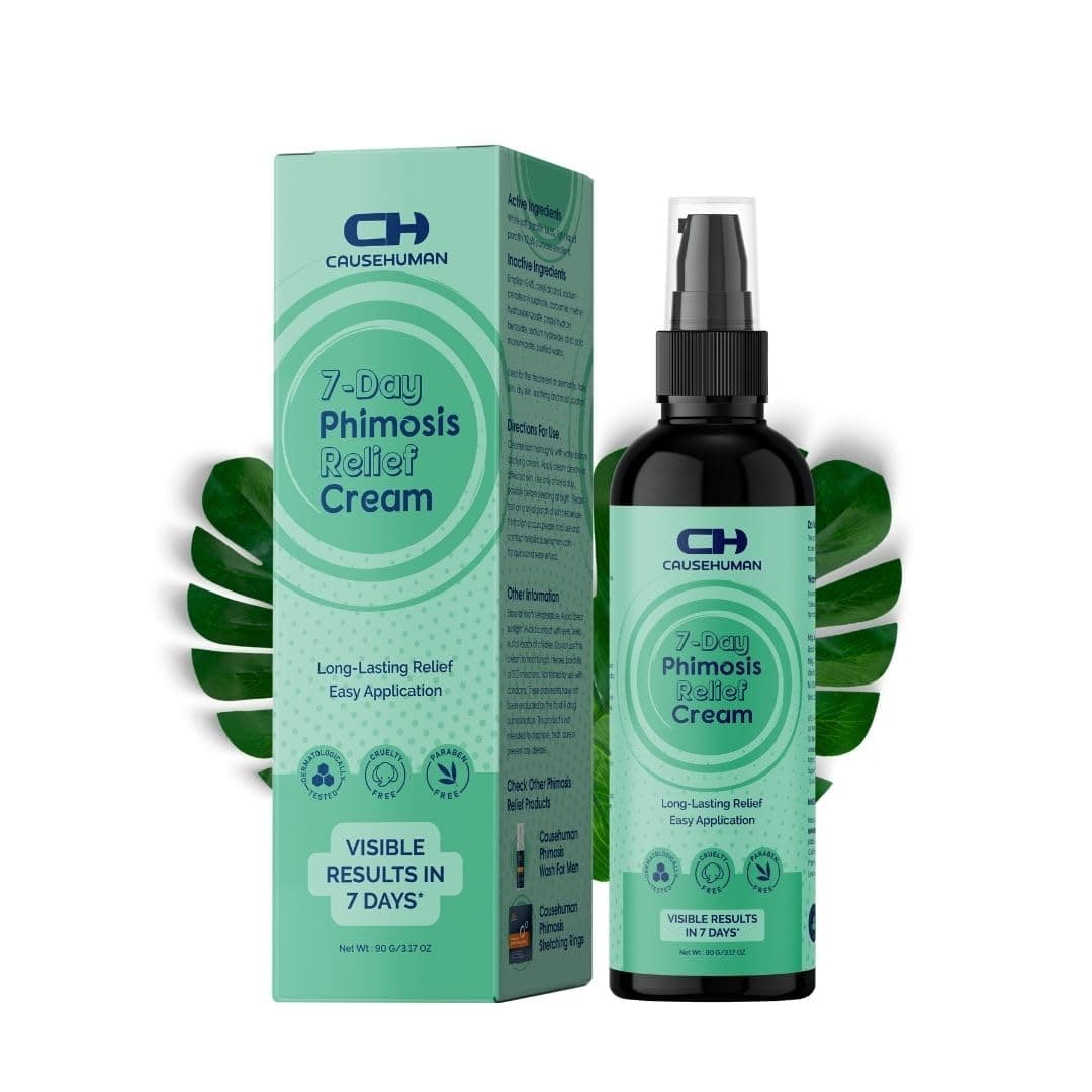 7-Day Phimosis Cream | Steroid Free Treatment for Fast Relief at Home | Visible Results in 7 Days* | 90g | No Irritation | Quick Relief