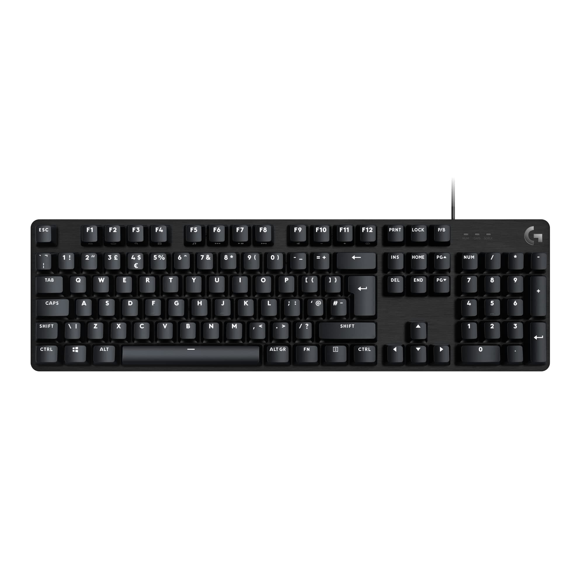 G413 SE Full-Size Mechanical Gaming Keyboard - Backlit Keyboard with Tactile Mechanical Switches, Anti-Ghosting, Compatible with Windows, macOS, QWERTY UK English Layout - Black