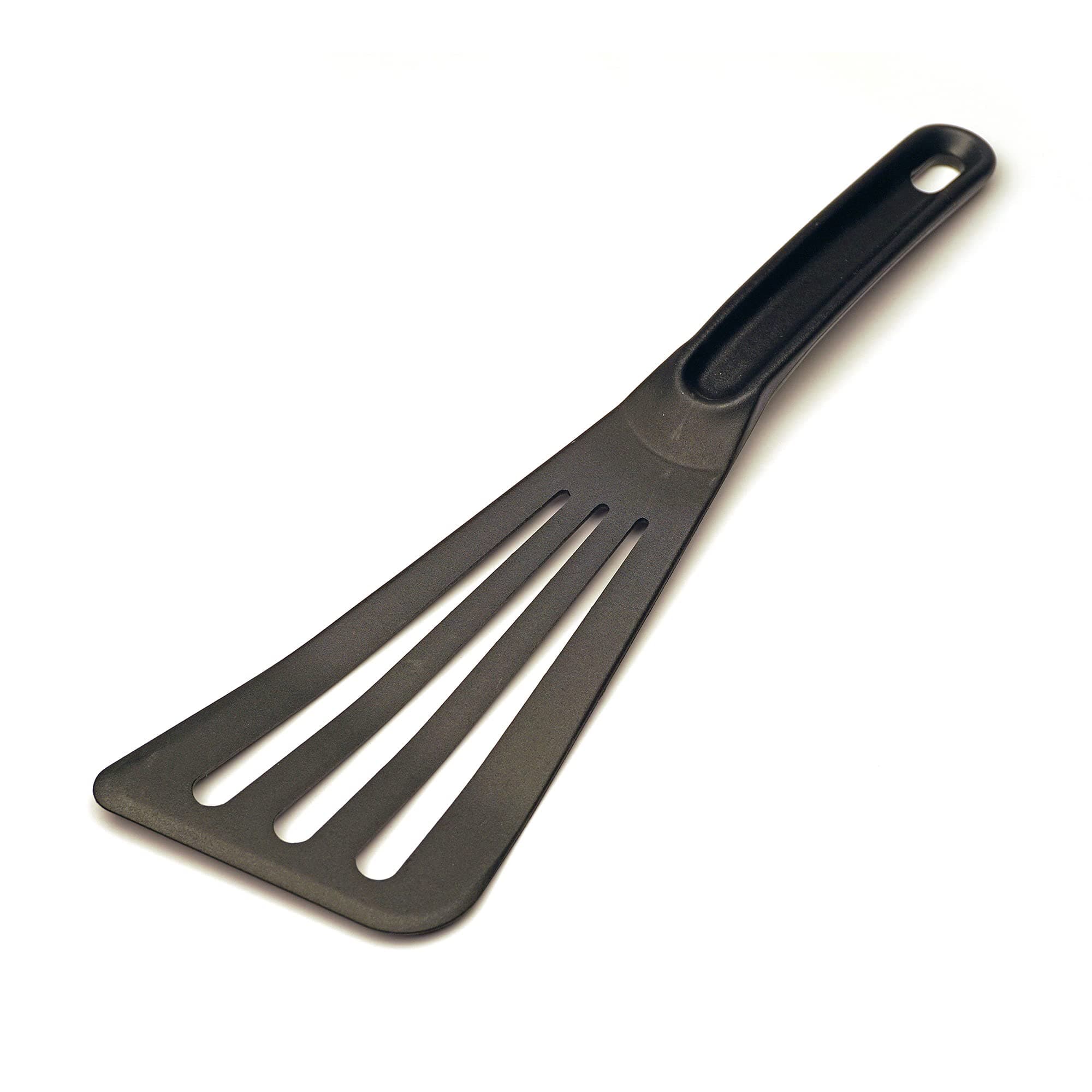 Kitchen Tool Collection Dishwasher Safe, Angled, 12x3.25", Nylon Euro Style, Black