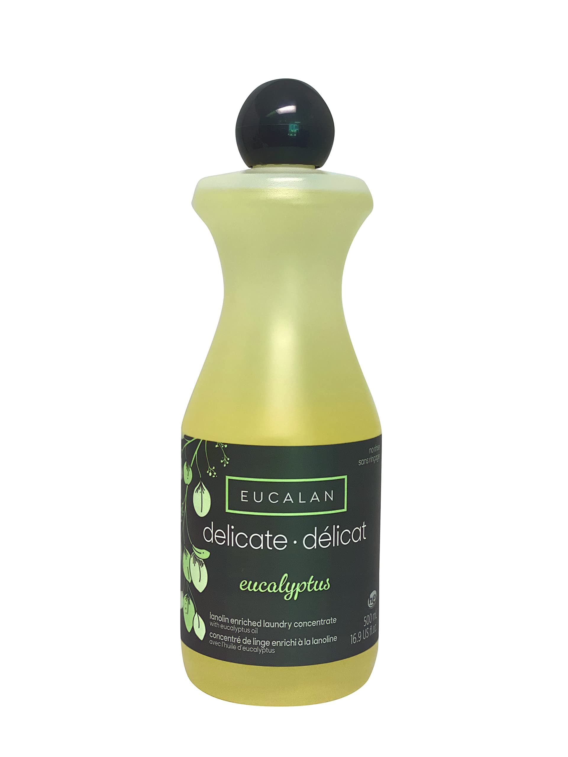 Lanolin Enriched Laundry Concentrate - Eco-Friendly, Delicate, Suitable for Woolen, Crocheted and Knitted Items - Eucalyptus 1x 500ml