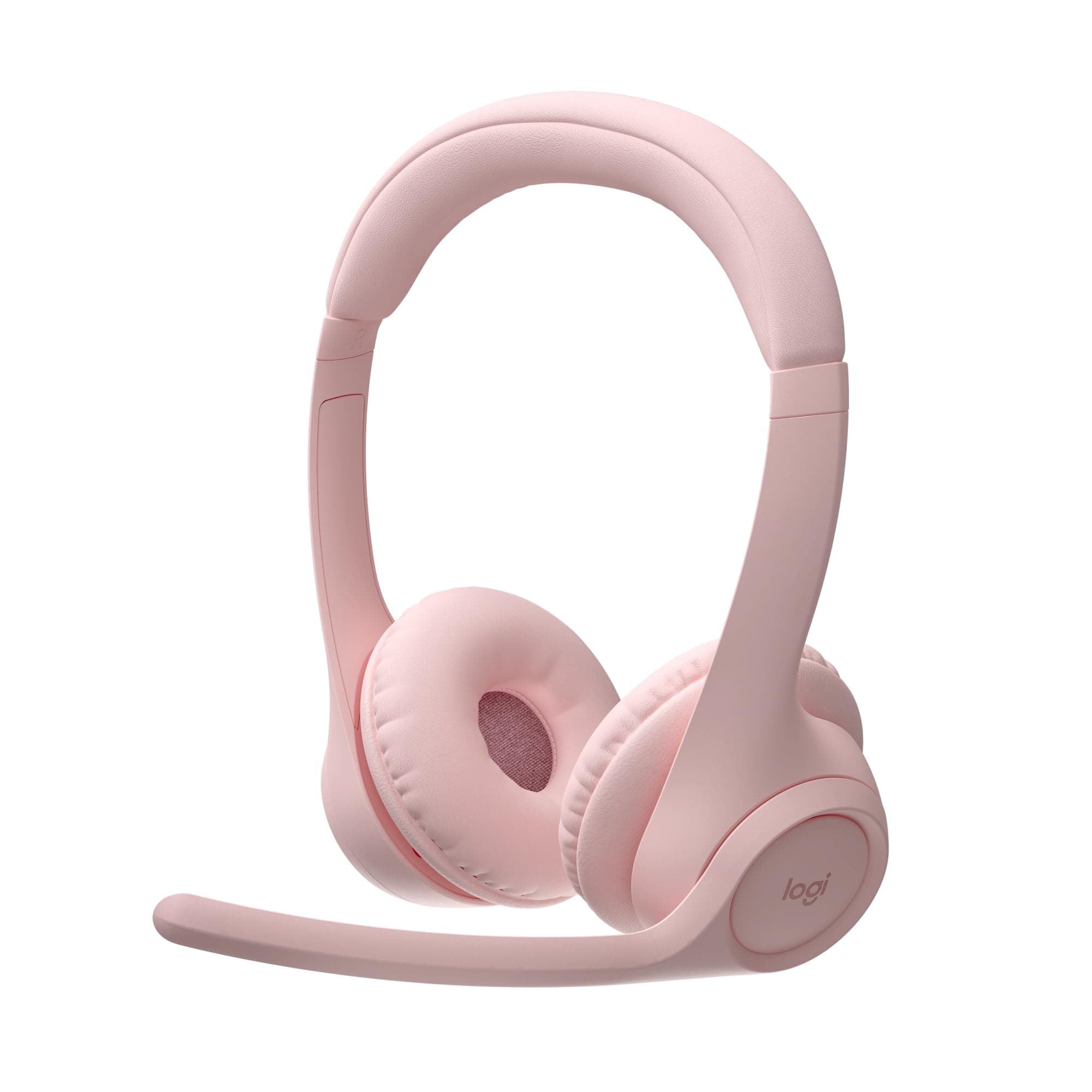 Zone 300 Wireless Bluetooth Headset with Noise-Canceling Microphone, Compatible with Windows, Mac, Chrome, Linux, iOS, iPadOS, Android – Rose