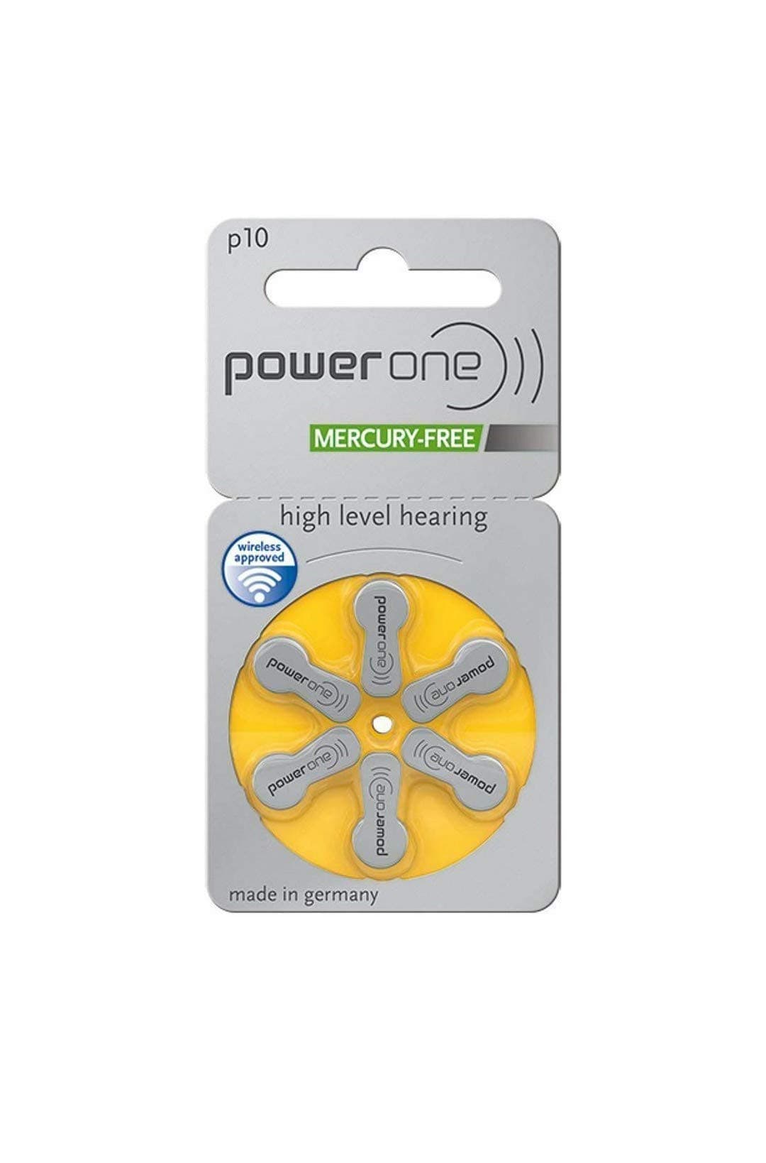 Power One P10 Hearing Aid Battery 60 pieces(6 * 10)