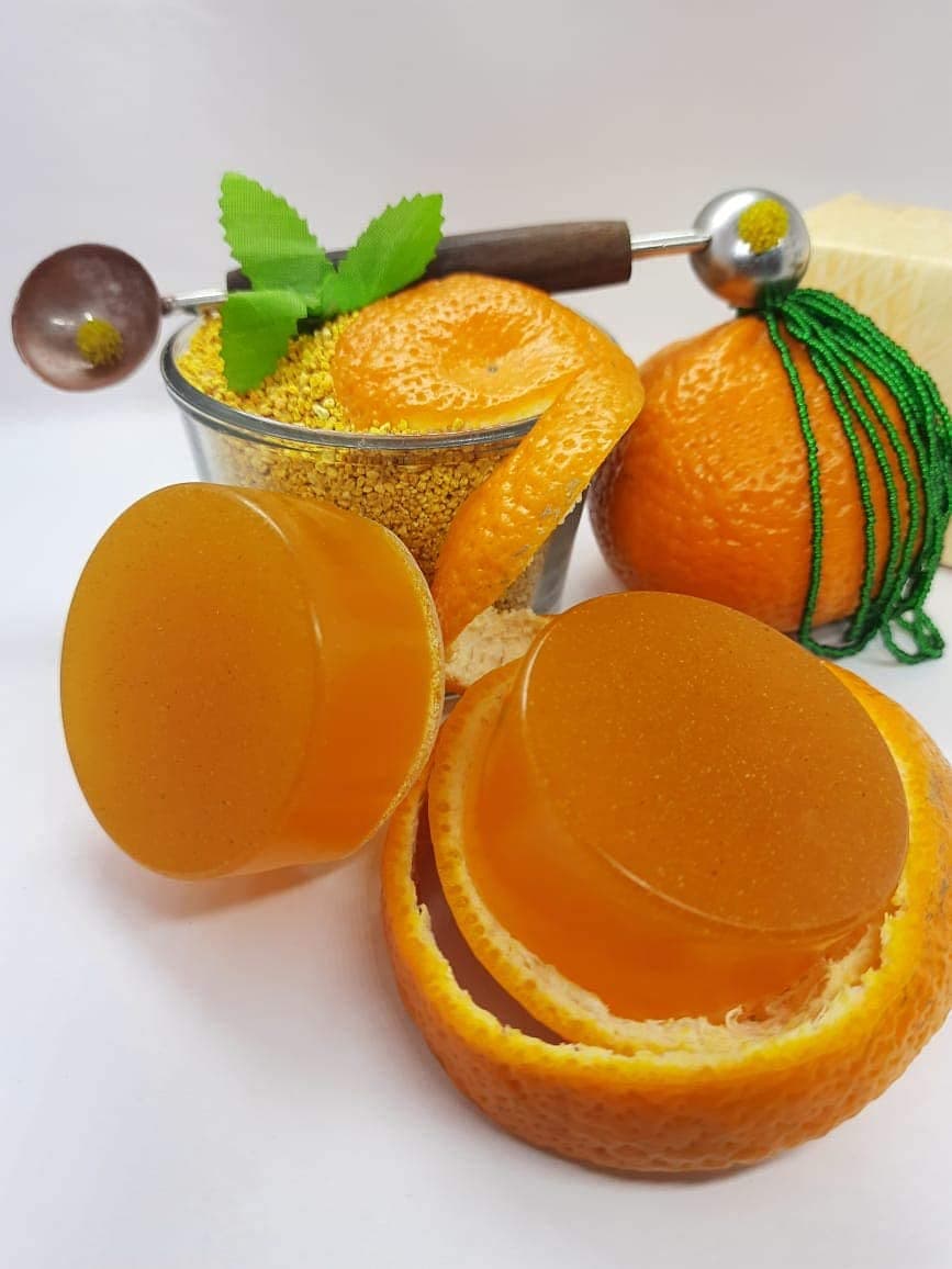 Organic Handmade Orange Peel Bath Soap 65 gms x 2 (Pack of 2)