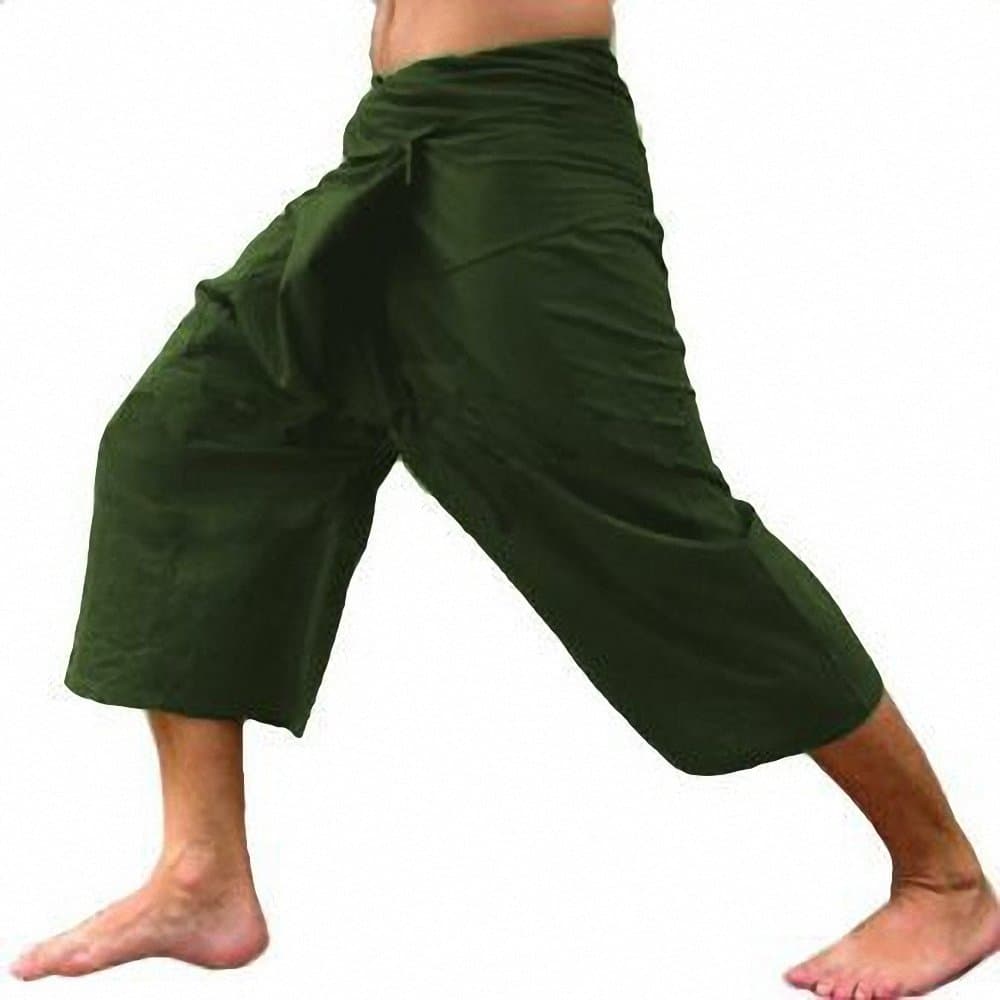 Thai Fisherman Pants 3/4 (32" long) Mid-Calf Wrap Yoga