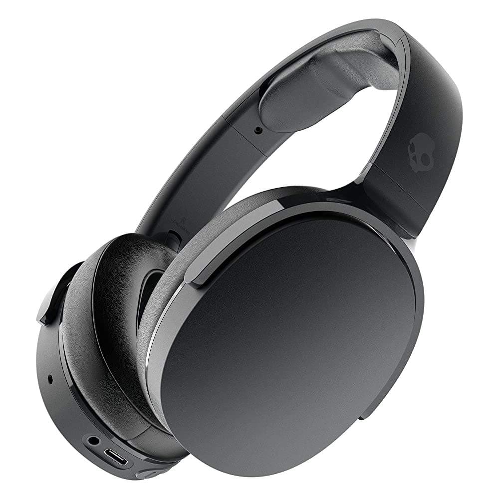 (Refurbished) Skullcandy Hesh Evo Wireless Over-Ear Headphone with Up to 36 Hours of Battery, Rapid Charge (10 min = 3 hrs), Noise-Isolating Fit and Built-in Tile Finding Technology (Black)