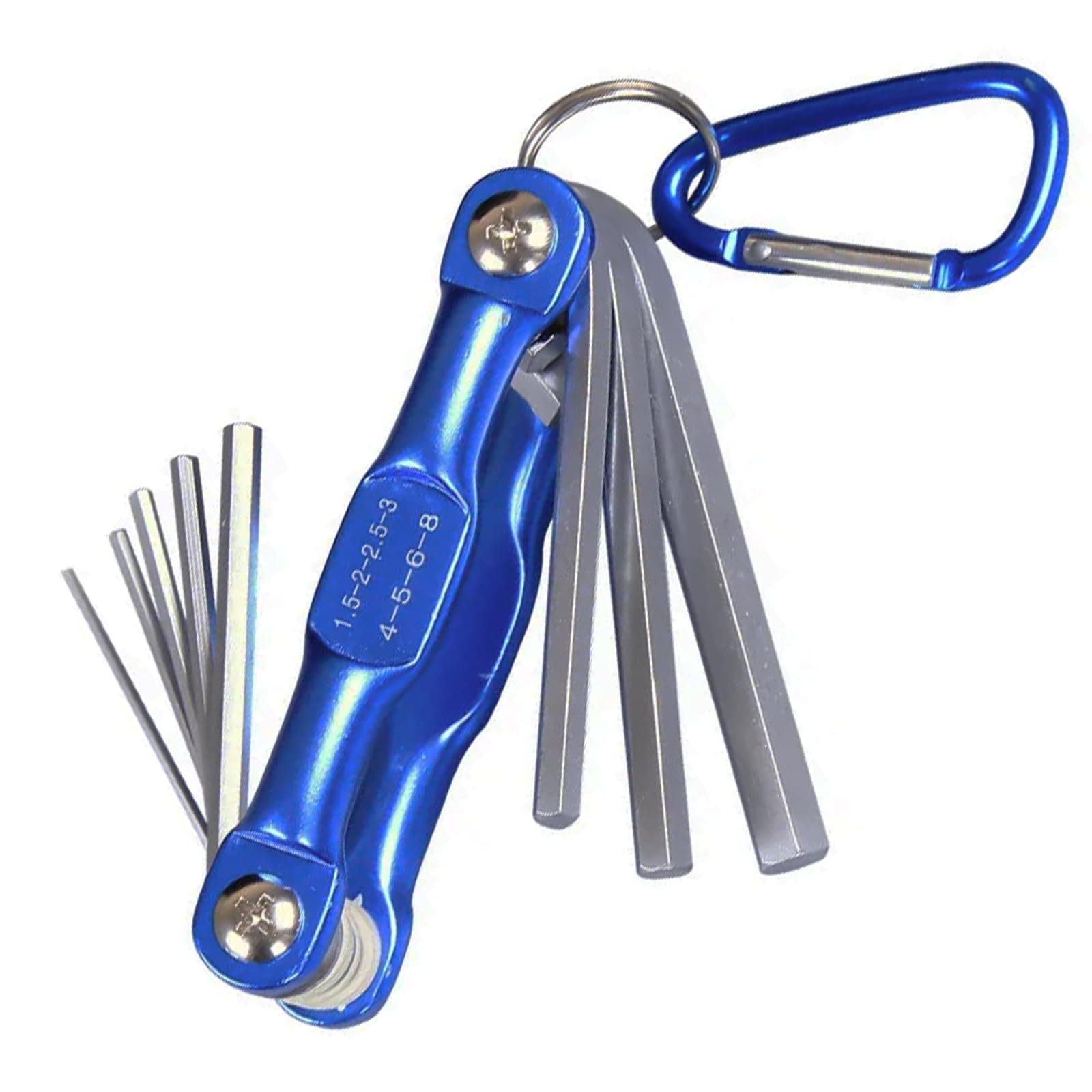 Folding Allen Hex Keys Hexagon Screwdriver Allen Key Set Folding Hex Key SetSet for Bikes Automobile Machinery Repair (Small Hexagonal Screwdriver)