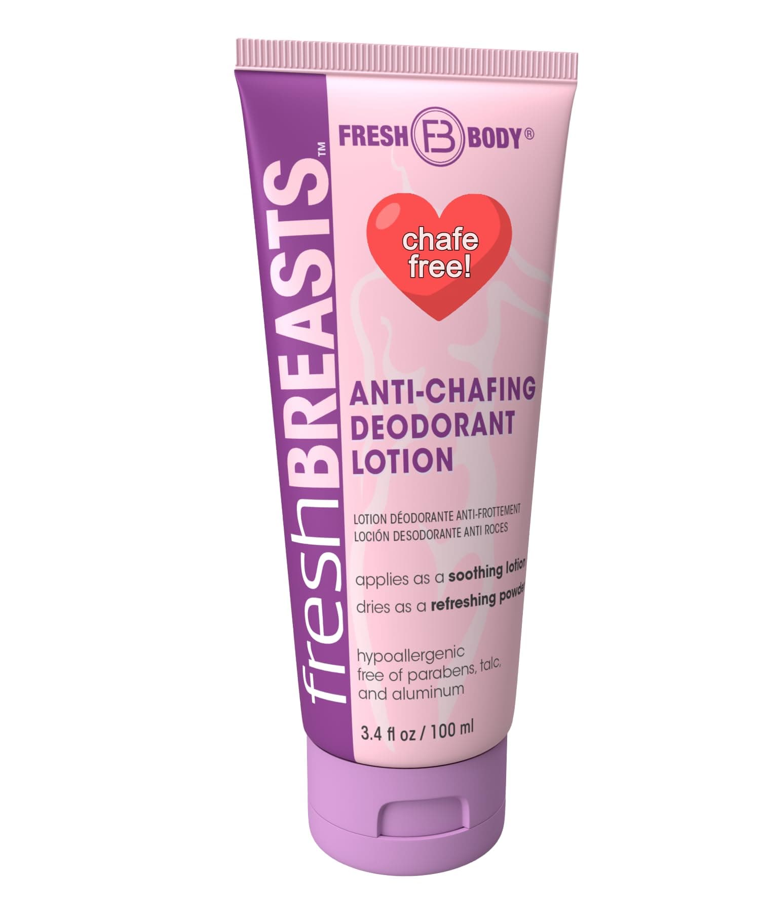 Fresh Breats Anti-chafing Lotion, 3.4 fl oz