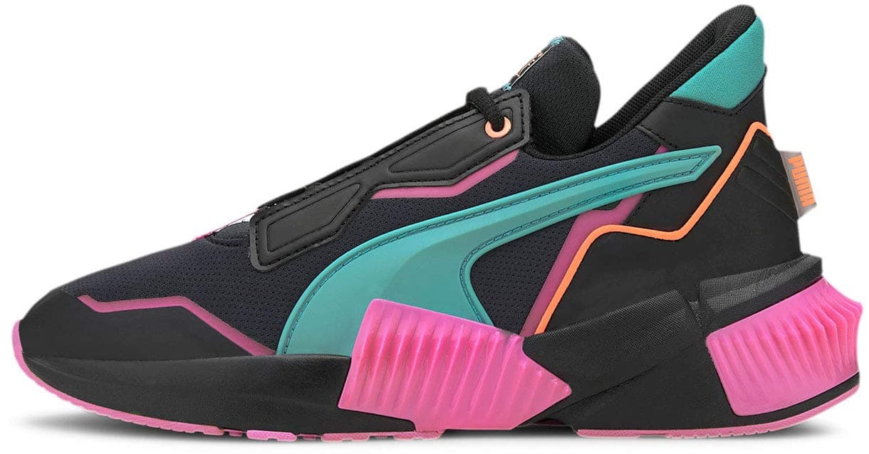 Womens Provoke Xt Fm Xtreme Shoes, 3.5 UK, Puma Black/Luminous Pink/Viridian Green