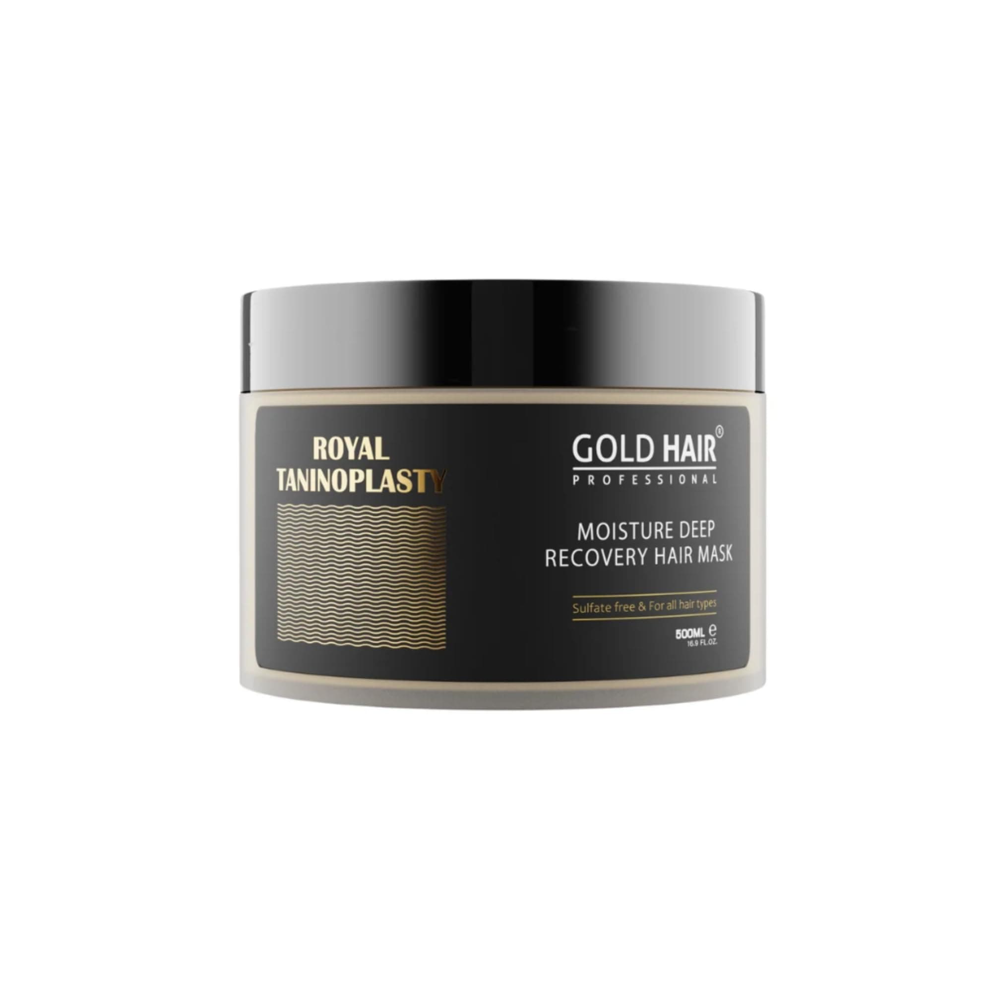 Gold Hair Professional Mask 500ml| Hair Smoothing| Moisturizes and Shine| Sulfate Free hair treatment mask| Deeply Conditioning & Hydrating Dull & Dry Hair For All Hair Types, 16.9 fl.oz 500ml