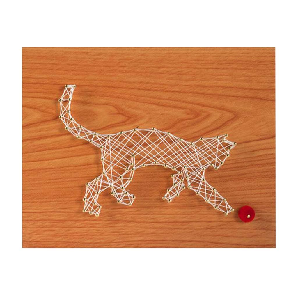 Street27® Crafts Animal Cat Pin String Art Kits Nail Painting Home Decor No Frame
