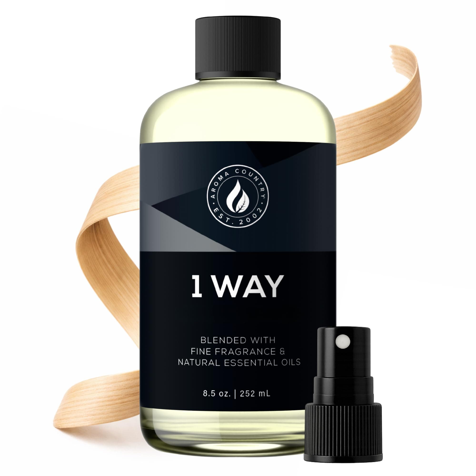 Aroma Country 1 Way Diffuser Oil - Luxury Hotel Santal Fragrance Oil for Diffuser Refill, Sandalwood Home Aroma Diffusers & Room Spray - My Way Premium Aromatherapy Oils & Home Scent (8.5 Fl Oz)
